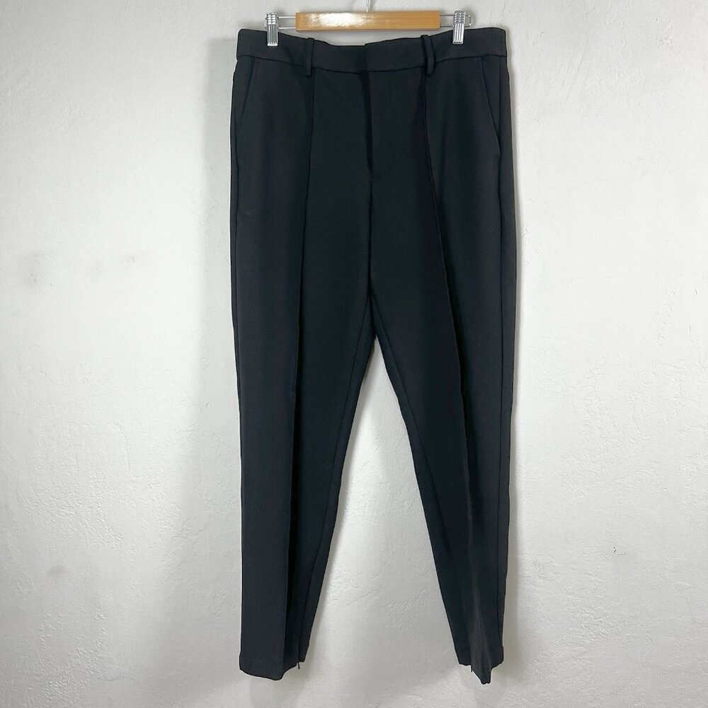 Madewell Tall Mid-Rise Slim Ankle Zip Pant Black Trouser NT281 Size 10 NEW